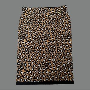 Michael Kors Cheetah Midi Skirt